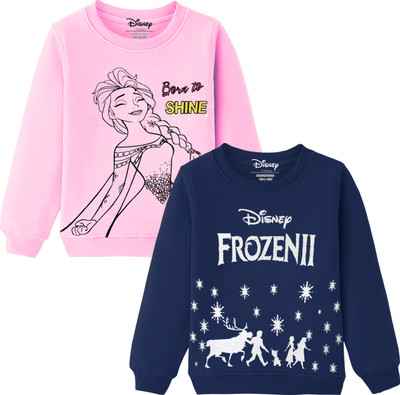 DISNEY BY MISS & CHIEF Full Sleeve Printed Girls Sweatshirt
