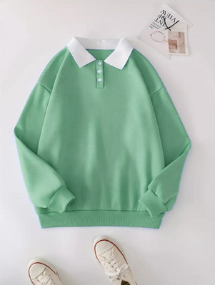 kareena fashion Full Sleeve Solid Women Sweatshirt