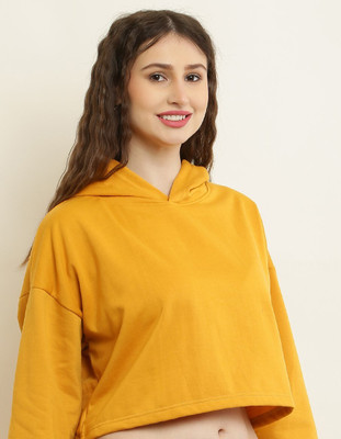 elegance redefined Full Sleeve Solid Women Sweatshirt