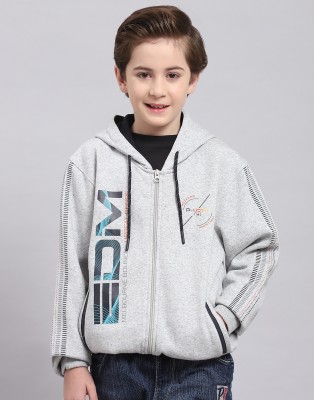 MONTE CARLO Full Sleeve Printed Boys Jacket