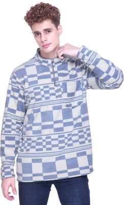 First Sleep Full Sleeve Checkered Men Sweatshirt