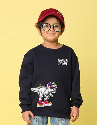 Nusyl Full Sleeve Graphic Print Boys Sweatshirt
