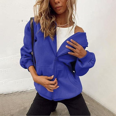 SPOWEARY Full Sleeve Solid Women Sweatshirt