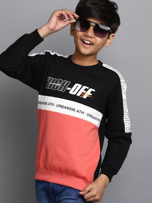V-MART 3/4th Sleeve Printed Boys Sweatshirt