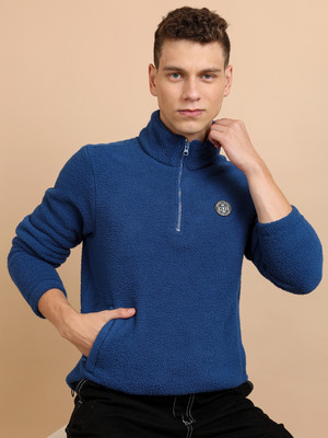 HIGHLANDER Full Sleeve Self Design Men Sweatshirt