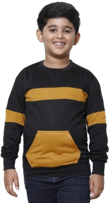 KAVYA Full Sleeve Color Block Boys Sweatshirt