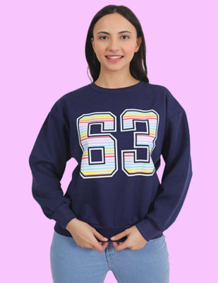 Veins Fashion Full Sleeve Printed Women Sweatshirt