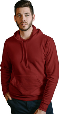 Povaxpo Full Sleeve Solid Men Sweatshirt