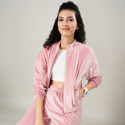 Ajile By Pantaloons Full Sleeve Solid Women Sweatshirt