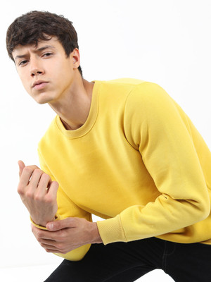 KETCH Full Sleeve Solid Men Reversible Sweatshirt