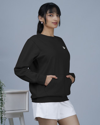 EyeBogler Full Sleeve Solid Women Sweatshirt