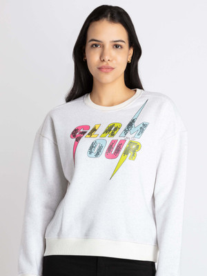Status Quo Full Sleeve Printed Women Sweatshirt