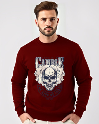 AOOSH Full Sleeve Graphic Print Men Sweatshirt