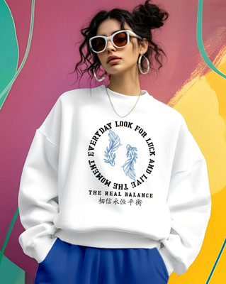 AUSK Full Sleeve Printed Women Sweatshirt