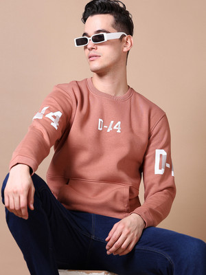 V-MART Full Sleeve Solid Men Sweatshirt