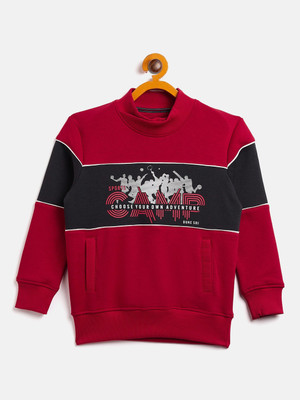 DUKE Full Sleeve Color Block Boys Sweatshirt