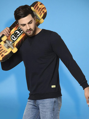 RIGO Full Sleeve Solid Men Sweatshirt