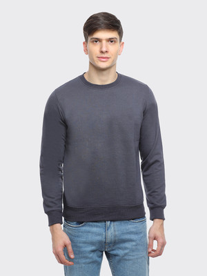 7 ISLANDS Full Sleeve Solid Men Sweatshirt