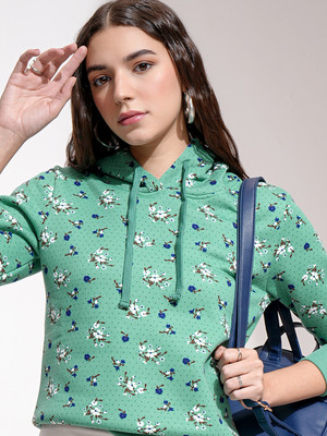Tokyo Talkies Full Sleeve Floral Print Women Sweatshirt