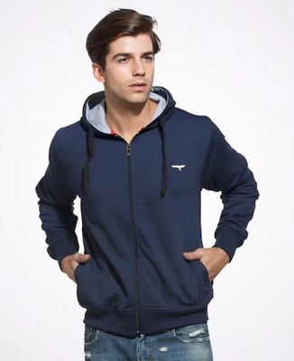 Reya Full Sleeve Solid Men Sweatshirt