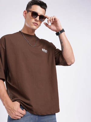 Glitchez Short Sleeve Solid Men Sweatshirt