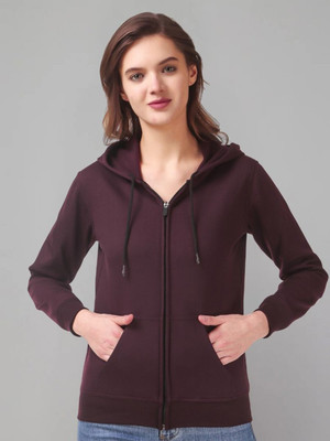 R Heaven Fashions Full Sleeve Solid Women Sweatshirt
