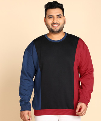 METRONAUT PLUS Full Sleeve Color Block Men Sweatshirt