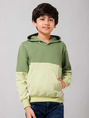 Alan Jones Full Sleeve Color Block Boys Sweatshirt
