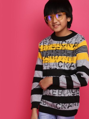 V-MART Full Sleeve Striped Boys Sweatshirt