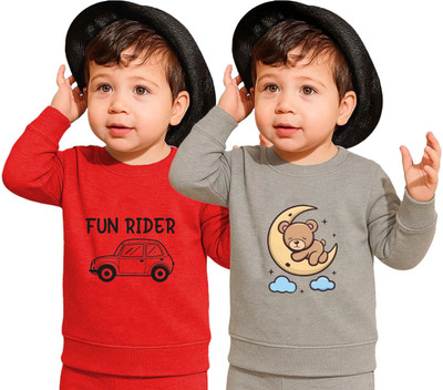 jpf Full Sleeve Printed Baby Boys Sweatshirt