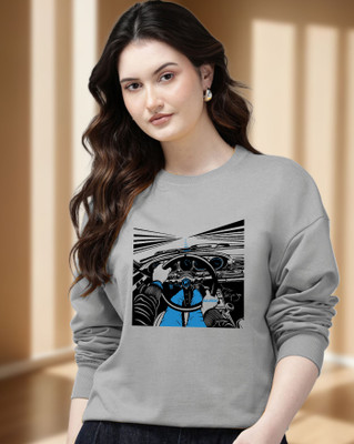 AUSK Full Sleeve Printed Women Sweatshirt