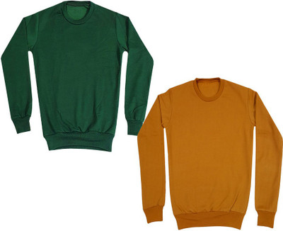 IndiWeaves Full Sleeve Solid Boys Sweatshirt