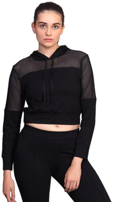 Laasa Sports Full Sleeve Solid Women Sweatshirt