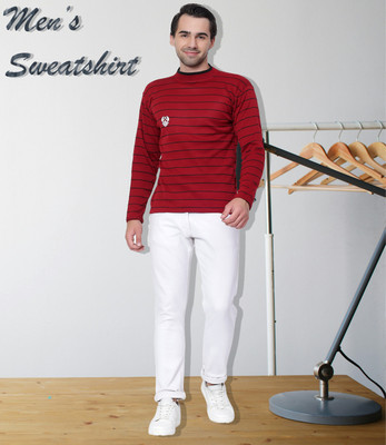 Srh Sports Full Sleeve Striped Men Sweatshirt