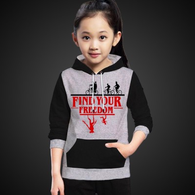 MYEONN Full Sleeve Graphic Print Girls Sweatshirt