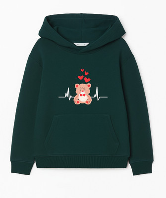 Prinsoo Full Sleeve Graphic Print Girls Sweatshirt