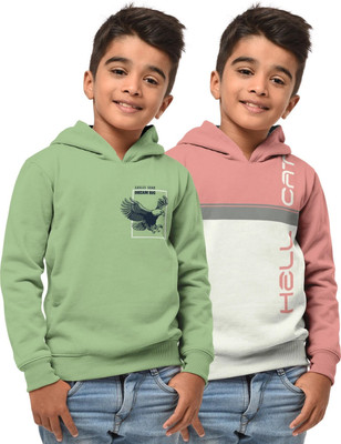 Hellcat Full Sleeve Color Block Boys Sweatshirt