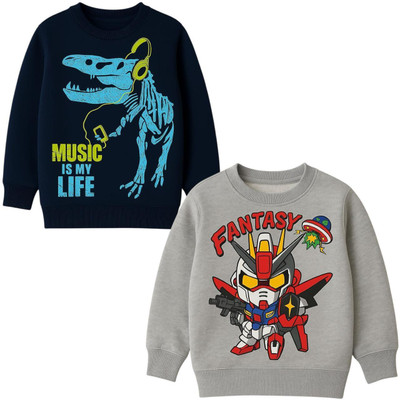 The Knight Riders Full Sleeve Graphic Print Baby Boys & Baby Girls Sweatshirt