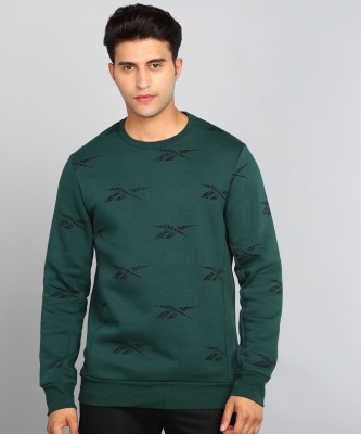 REEBOK Full Sleeve Printed Men Sweatshirt