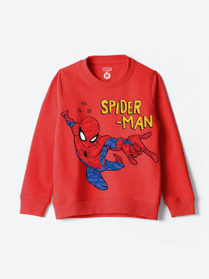 YK Marvel Full Sleeve Printed Boys Sweatshirt