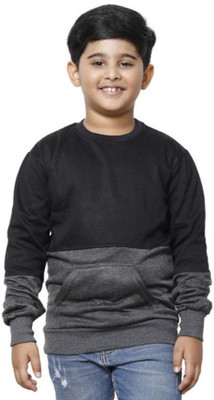 KAYU Full Sleeve Color Block Boys Sweatshirt
