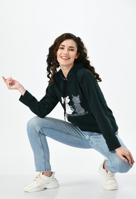 GLADLY Full Sleeve Printed Women Sweatshirt