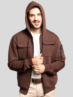 ROOKIES Full Sleeve Geometric Print Men Sweatshirt