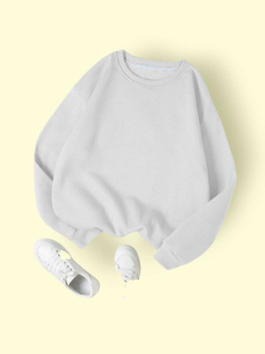 RETROIT Full Sleeve Solid Women Sweatshirt