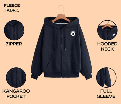 Kryptar Full Sleeve Solid Men Sweatshirt
