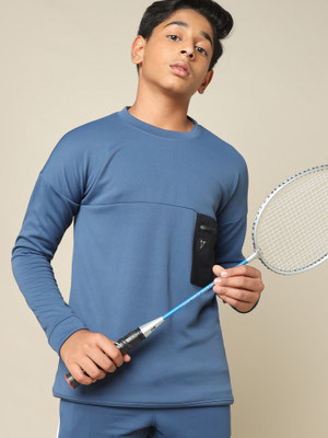 TECHNOSPORT Full Sleeve Color Block Boys Sweatshirt