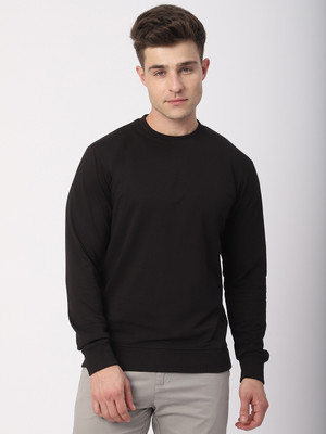 Stitch Hub Full Sleeve Solid Men Sweatshirt