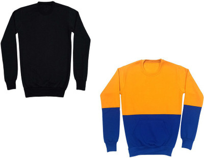IndiWeaves Full Sleeve Solid Boys Sweatshirt