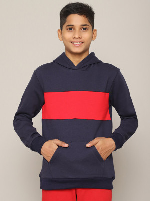 moonaah Full Sleeve Color Block Boys Sweatshirt