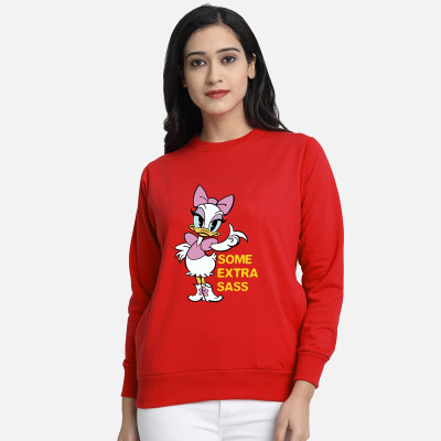 DISNEY by DreamBe Full Sleeve Printed Women Sweatshirt